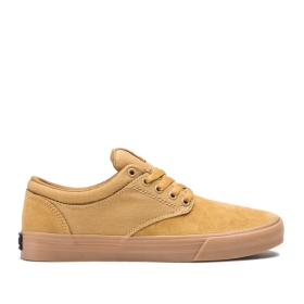 Supra Mens CHINO Tan/gum Low Top Shoes | CA-75255